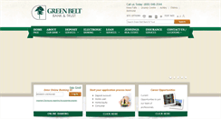 Desktop Screenshot of greenbeltbank.com