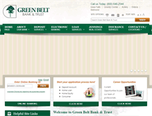 Tablet Screenshot of greenbeltbank.com